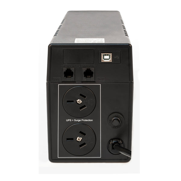 PowerShield Defender 650VA/390W UPS, AVR, LCD display, 2 AU outlets, user-replaceable batteries, 2-year warranty