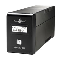 PowerShield Defender 650VA/390W UPS, AVR, LCD display, 2 AU outlets, user-replaceable batteries, 2-year warranty - Image 1