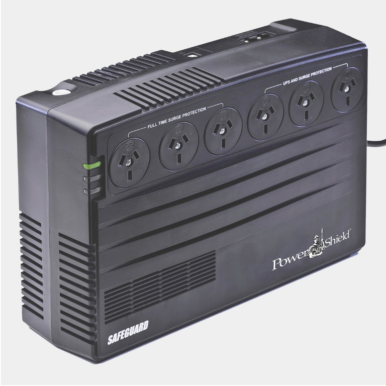 PowerShield SafeGuard 750VA/450W Line Interactive UPS, AVR, surge protection, 6 AUS sockets, wall mountable, 2-year warranty - Image 3