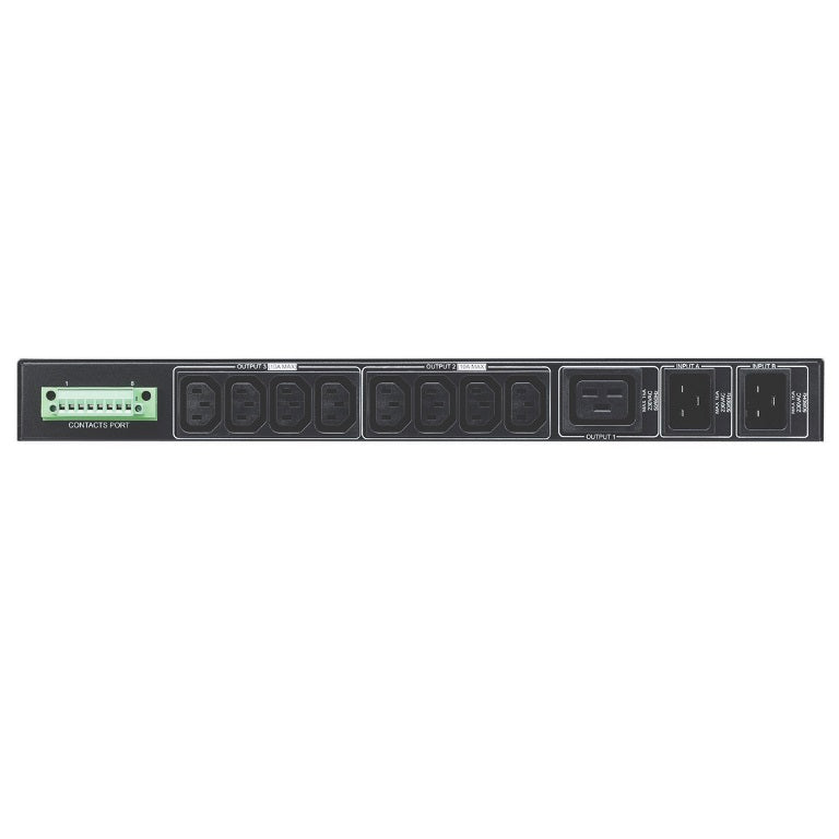 PowerShield Rack ATS 3kVA, Dual 15A C20 inputs, 1 x C19, 8 x C13 outputs, ensures reliable power switching - Image 2