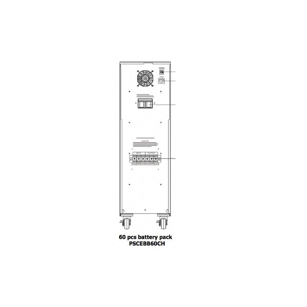 PowerShield Extended Battery Module with inbuilt charger for PSCE6000, PSCE10K (60 batteries + charger), extended use