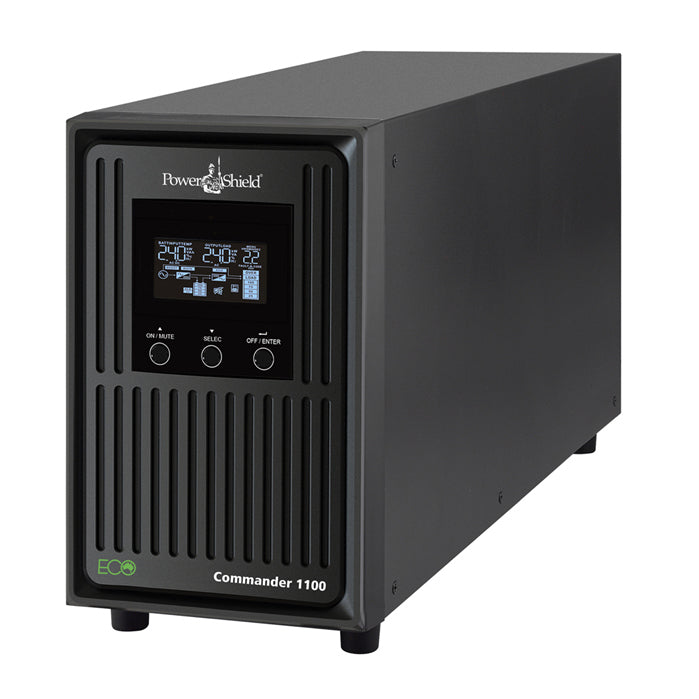 PowerShield Commander 1100VA/990W - 10Amp, Line Interactive Pure Sine Wave Tower UPS with AVR, 2 AUS sockets, 10A, C13 x 3, 2-year warranty - Image 3