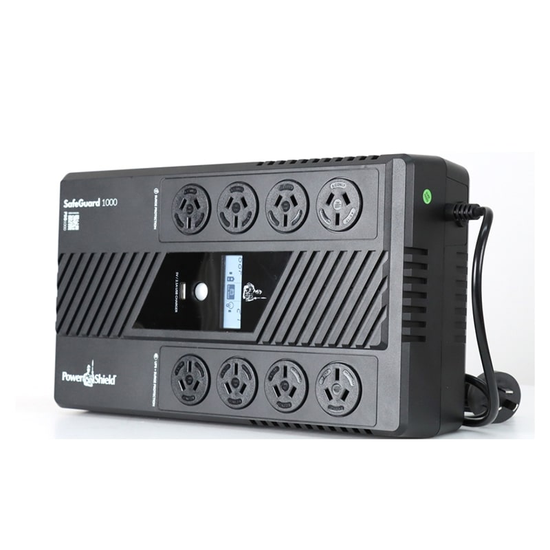 PowerShield SafeGuard 1000VA/600W Line Interactive, Powerboard Style UPS with AVR, 8 AUS sockets, wall mountable, 2-year warranty - Image 3