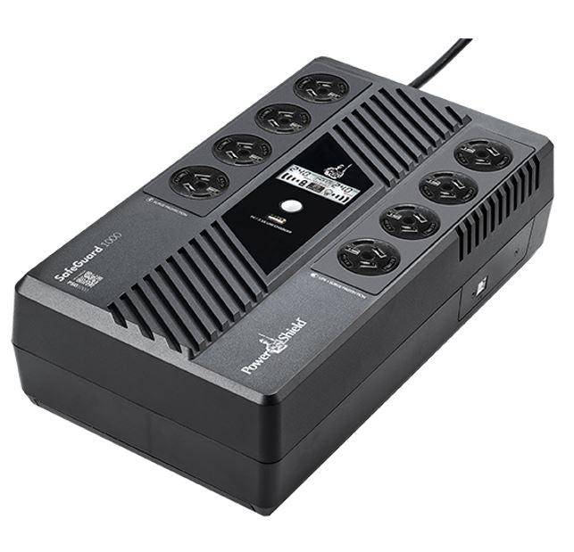 PowerShield SafeGuard 1000VA/600W Line Interactive, Powerboard Style UPS with AVR, 8 AUS sockets, wall mountable, 2-year warranty - Image 5