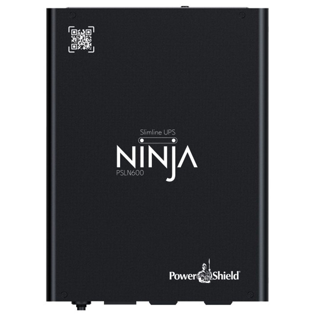 PowerShield Ninja Slimline 600VA UPS, LiFePO4, 2x IEC Outputs, Lithium-iron Phosphate, DIN Rail Mount, Silent Operation, 5 Yr Warranty - Image 1