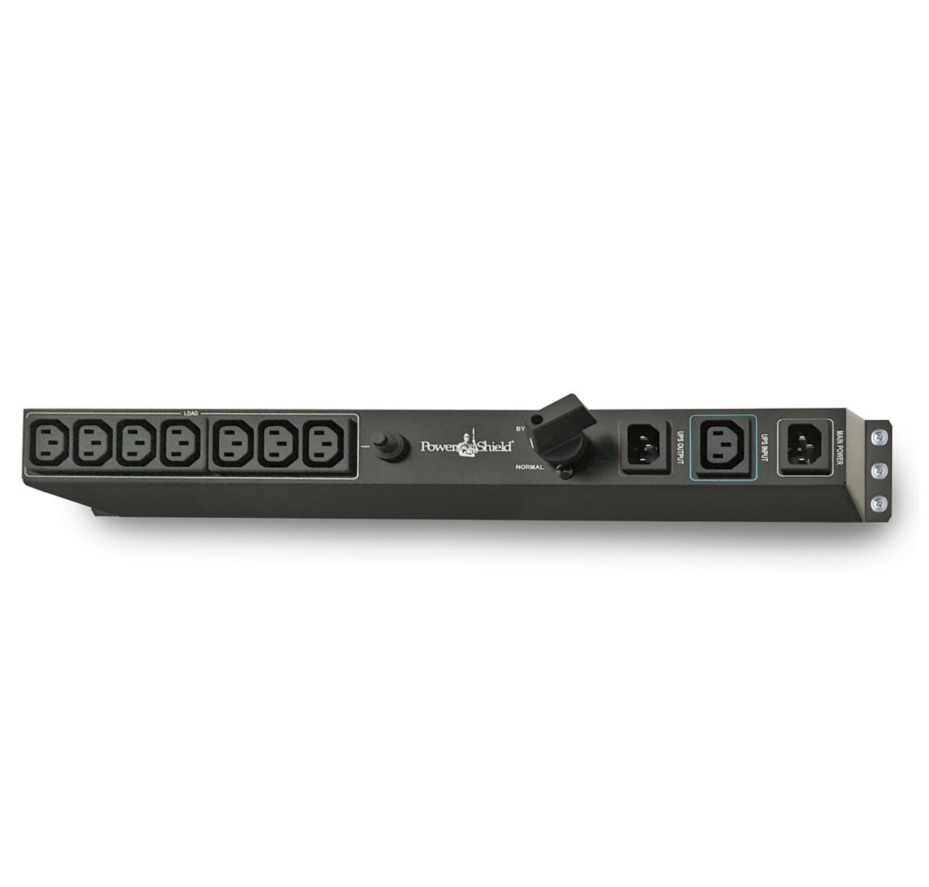 PowerShield Rack Mount Bypass Switch Plus Hot Swap PDU for 1 & 2kVA, 1U, 10Amp Input, ensures uninterrupted power during maintenance - Image 1