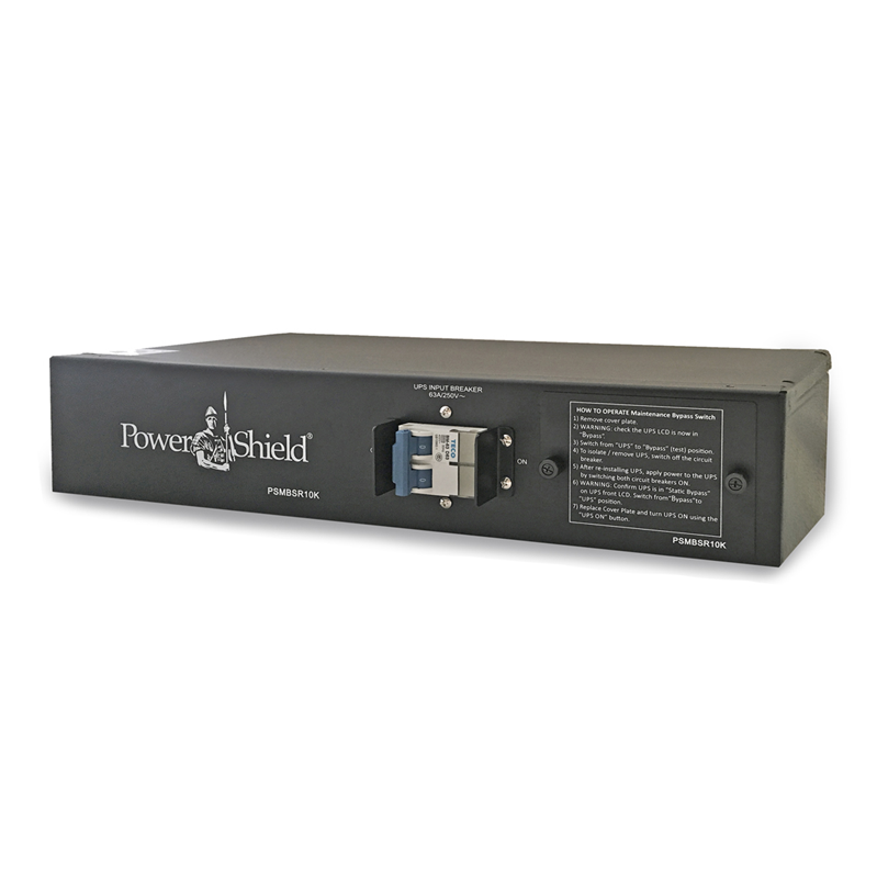 PowerShield Rack Mount 1:1 Maintenance Bypass Switch for 6-10kVA UPS, 2U, HW, Interlocked, ensures uninterrupted power during maintenance - Image 3