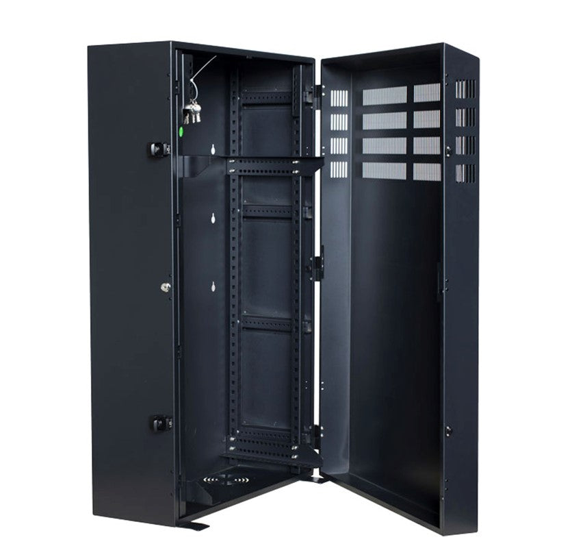 PowerShield Vertical Wall Mount Rack with 6U vertical capacity, provides secure and space-saving mounting for UPS systems - Image 1