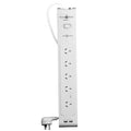 PowerShield PSZ5U2 ZapGuard 5 Way Power Surge Filter Board, 2 x USB Connectors, Wide Spaced Sockets, Wall Mountable, $40,000 Connected Equipment - Image 1