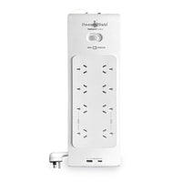 PowerShield PSZ8U2 ZapGuard 8 Way Power Surge Filter Board, USB A / C Connectors, Wide Spaced Sockets, Wall Mountable, $60,000 Connected Equipment - Image 1