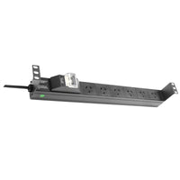 PowerShield Horizontal PDU with 10A Aus Input plug, 6 x ANZ 10Amp outlets, provides reliable power distribution for horizontal installations - Image 2