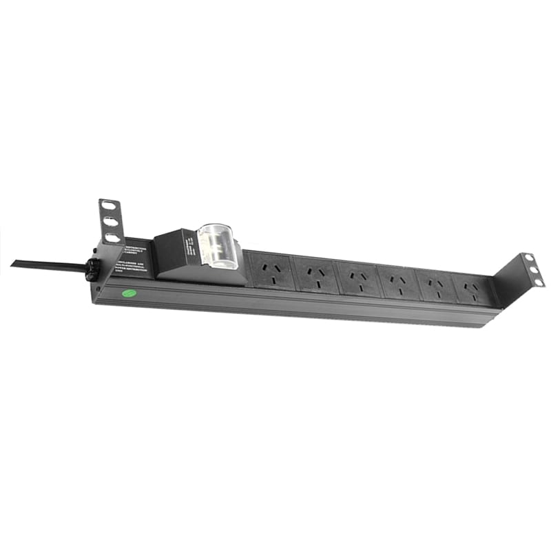 PowerShield Horizontal PDU with 10A Aus Input plug, 6 x ANZ 10Amp outlets, provides reliable power distribution for horizontal installations - Image 2