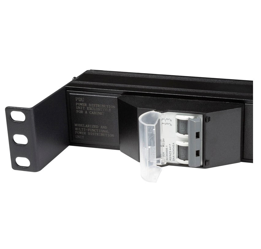 PowerShield Horizontal PDU with IEC C20 Input, 8 x C13, 2 x C19 outlets, provides reliable power distribution for horizontal installations - Image 2