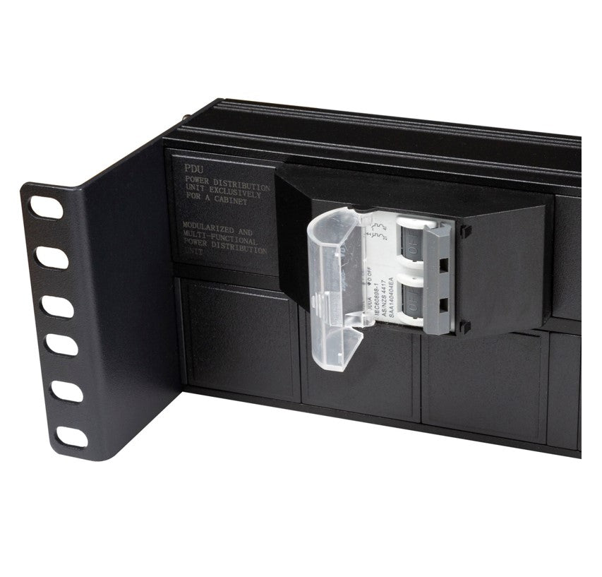 PowerShield Horizontal PDU with IEC C20 Input, 16 x C13, 4 x C19 outlets, provides reliable power distribution for horizontal installations - Image 2