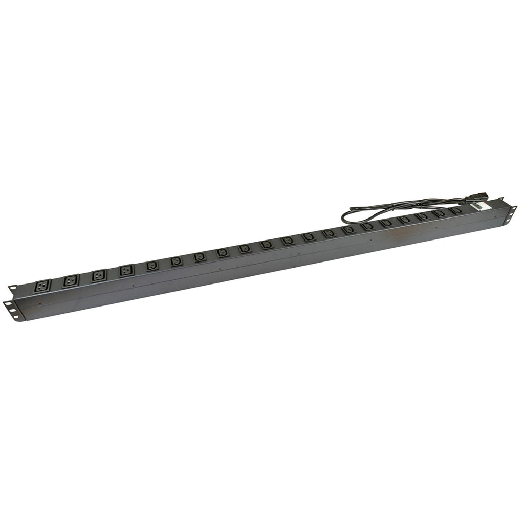 PowerShield Vertical PDU with IEC C20 Input, 16 x C13 outlets, 4 x C19, provides reliable power distribution for vertical installations - Image 1