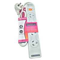Sansai 4 Way Basic Powerboard (131P) with Master Switch Overload Protecte Reset button Indicator Light 100CM Lead 240VAC 10A - Image 2