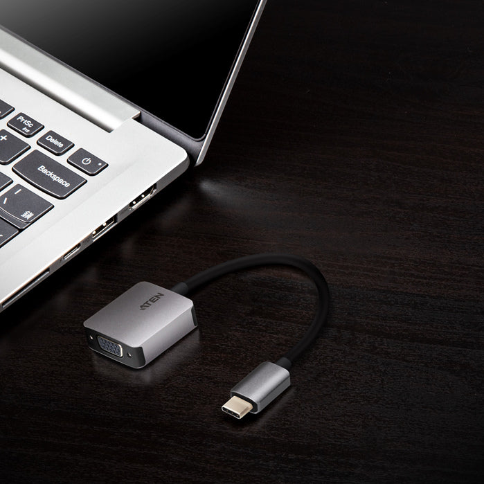 Aten USB-C to VGA Adapter, aluminium housing - Image 3