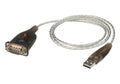 Aten USB to RS232 converter with 1m cable，921.6 Kbps Transfer Rate, Compatible with Windows, Mac, Linux - Image 1