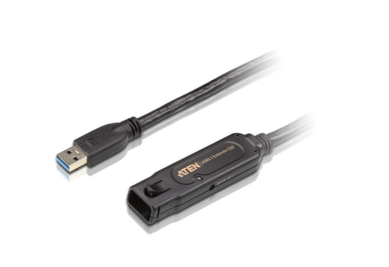 Aten USB 3.1 Gen 1 10m Extender Cable with AC Adapter, support 5 Gbps data-rate, daisy-chain up to 50m, unique locker head design - Image 3