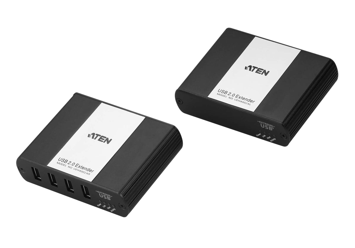 Aten USB 2.0 Cat 5 Extender with 4-Port Hub, ExtremeUSB feature supports transparent USB extension, extends up to 100m - Image 1