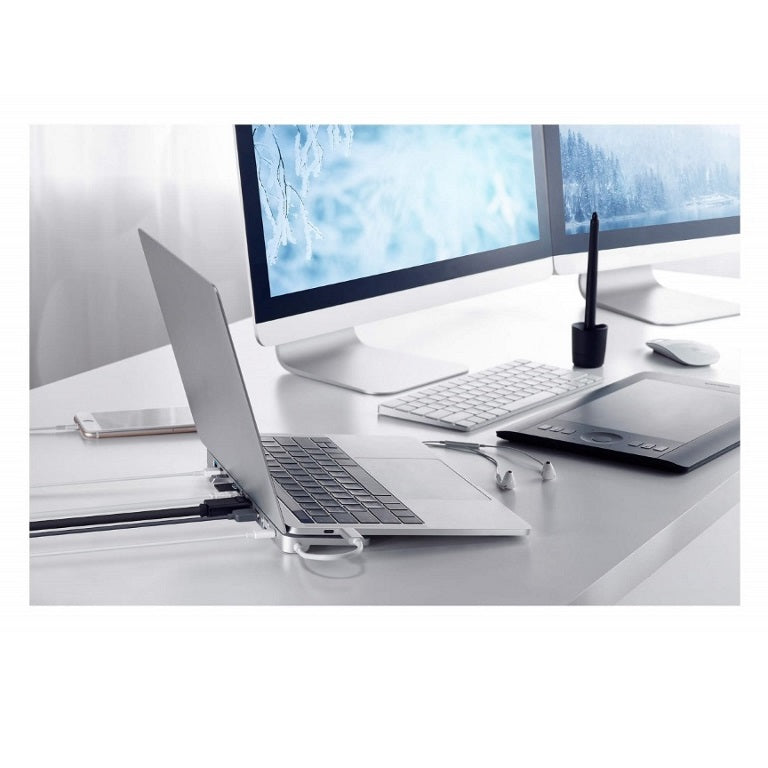 Aten Multiport Mini Dock USB-C, 3x USB 3.1 Gen 1 Ports, USB-C Power Pass through, DP/HDMI/VGA Display Ports, SD/MicroSD Slots, Gigabit Ethernet RJ45, - Image 4