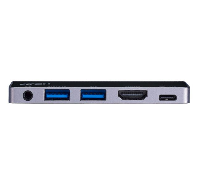 Aten USB-C Travel Dock with Power Pass-Through, Multiport connection, Supports DP1.4 with single HDMI video output, Designed for iPad Pro & Surface - Image 2