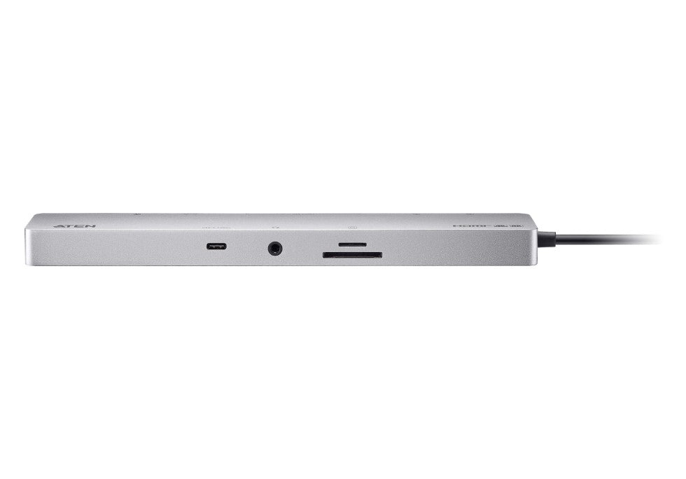 Aten 11-in-1 USB-C Multiport Dock with Power Pass-Through, 2x HDMI, 2x USB-C (1 for power delivery & 1 for data transmission), 3x USB Type-A, 1x SD, 1 - Image 3