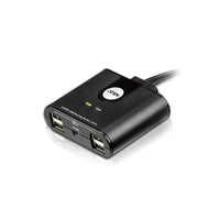 Aten Peripheral Switch 2x4 USB 2.0, 2x PC, 4x USB 2.0 Ports, Remote Port Selector, Plug and Play, Hot Pluggable - Image 2