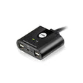 Aten Peripheral Switch 2x4 USB 2.0, 2x PC, 4x USB 2.0 Ports, Remote Port Selector, Plug and Play, Hot Pluggable - Image 1