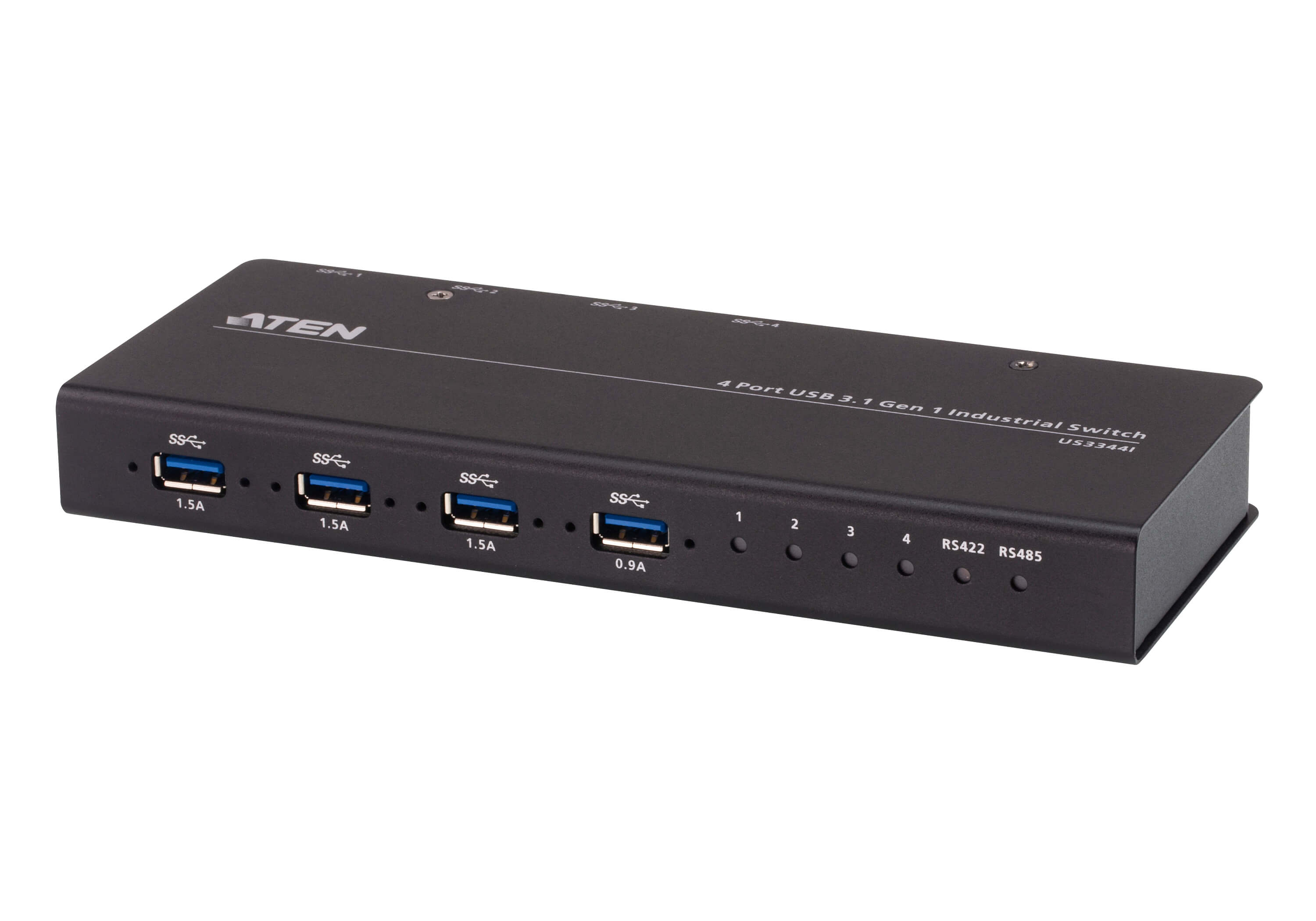 Aten Industrial Peripheral Switch 4x4 USB 3.1 Gen1, 4x Devices, 4x USB 3.1 Gen1 Ports, Remote Port Selector, Supports RS-422/RS485 Remote Controller - Image 4