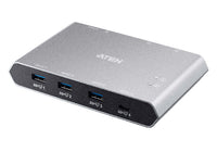 Aten Sharing Switch Gen2 2x4 USB-C, 2x PC, 4x USB 3.2 Gen2 Ports (1x USB-C), Power Passthrough, OSX & Windows Compatible, Plug and Play - Image 5