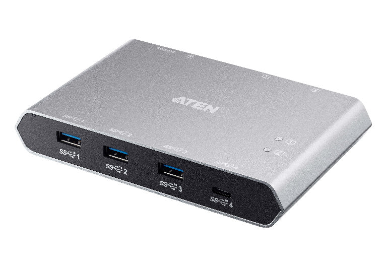 Aten Sharing Switch Gen2 2x4 USB-C, 2x PC, 4x USB 3.2 Gen2 Ports (1x USB-C), Power Passthrough, OSX & Windows Compatible, Plug and Play - Image 5