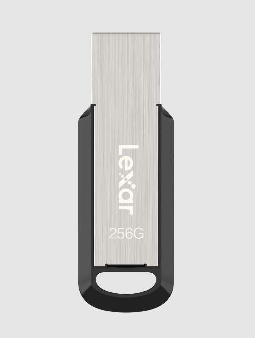 Lexar M400 256GB JumpDrive® USB3.0 Flash Drive, up to 150MB/s read the stylish metal and key ring design lets you easily transfer files anywhere - Image 1