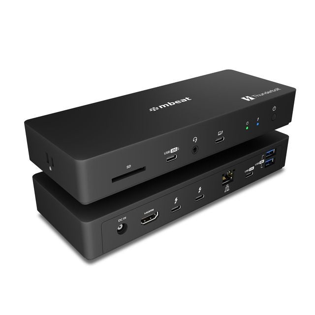 mbeat Thunderbolt™4 / USB4 Docking Station – 40Gbps, Dual 4K/8K, 96W PD, 2.5GbE, HDMI 2.1, 12 Ports - Image 5