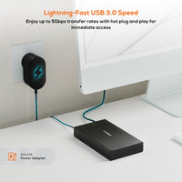 mbeat® C1 Tool-Free USB 3.0 3.5" & 2.5" SATA HDD Enclosure - Black Data Speed: Maximum up to 5Gbp Product Weight: 121g DC Power: +12V/2A Power Supply - Image 2