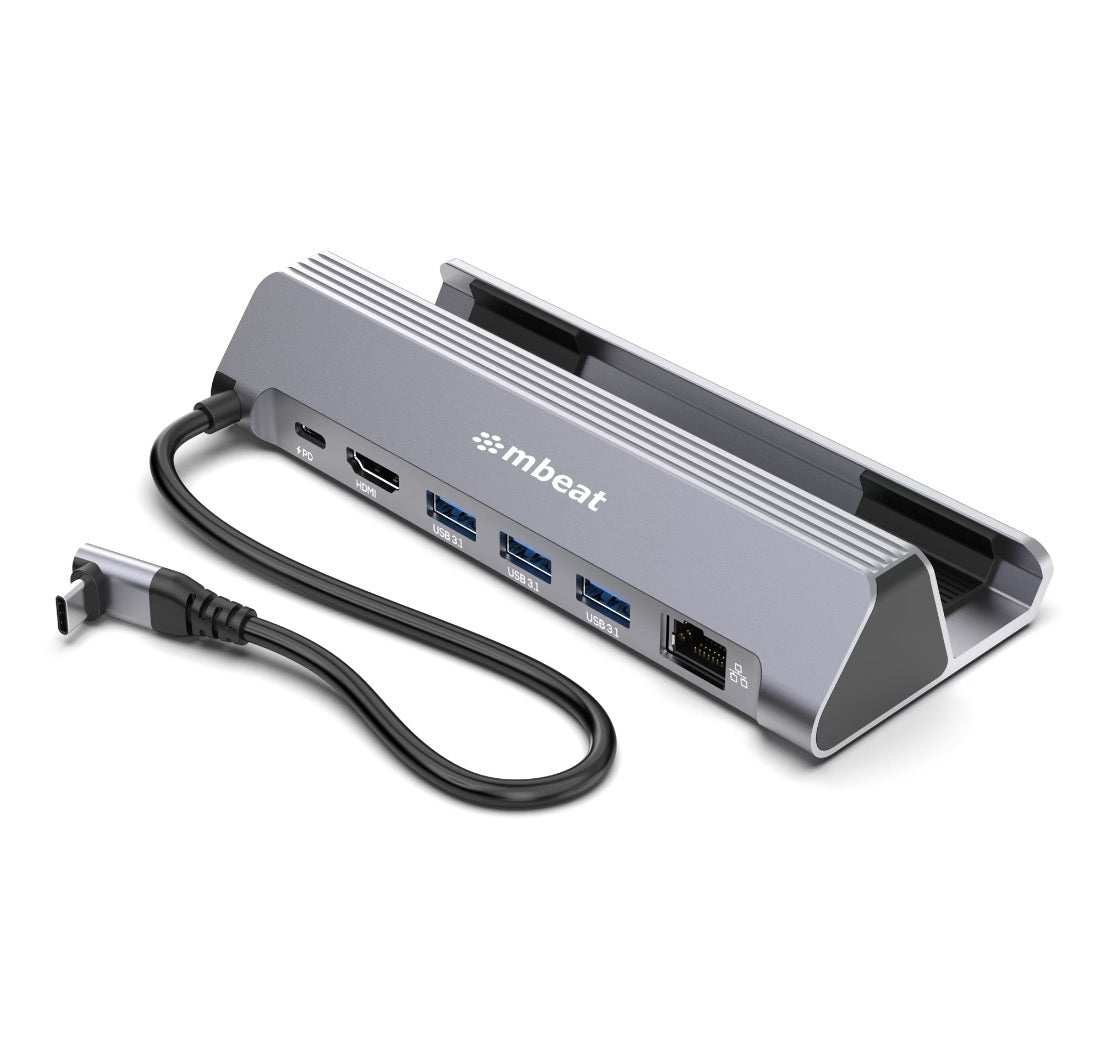 mbeat® USB-C Gaming Dock for Steam Deck & ROG Ally 100W PD pass-through 4K@60Hz (3840 × 2160) Gigabit Ethernet up to 10/100/1000Mbps  5Gbps data - Image 5