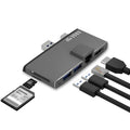 mbeat®  Edge Pro Multifunction USB- C Hub for Microsoft Surface Pro 5/6  Metal Grey (HDMI, LAN, USB 3.0 Hub - Image 1