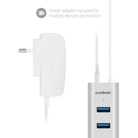 mbeat® 7-Port USB 3.0 Powered Hub - USB 2.0/1.1/Aluminium Slim Design Hub with Fast Data Speeds (5Gbps) Power Delivery for PC and MAC devices Weight: - Image 2