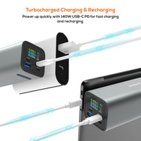 mbeat® Gorilla Power 27000mAh USB-C PD 140W Power Bank for Laptop/Tablet/Smartphone Turbocharged Charging Product Weight: 600g - Image 3