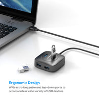 mbeat®  4-Port USB 3.0 Hub - High Speed Data Transfer speed: Up to 5Gbps Compatible with USB 2.0/3.0 devices Product Weight: 95g - Image 3