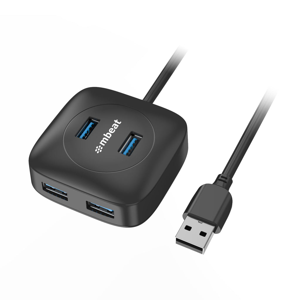 mbeat®  4-Port USB 3.0 Hub - High Speed Data Transfer speed: Up to 5Gbps Compatible with USB 2.0/3.0 devices Product Weight: 95g - Image 1