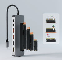 mbeat® mbeat Elite 9-in-1 USB-C Multiport Hub with Built-in M.2 NVMe SSD Enclosure - Image 2