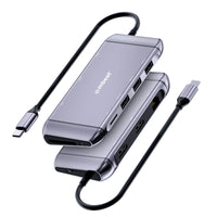 mbeat®  Elite X11 Dual Display Docking Station - 2x 4K HDMI, 1xUSB-C Power Delivery 100W, 3xUSB 3.0, MicroSD/SD Card, 1x RJ45 - Image 1