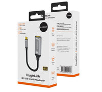 mbeat® Tough Link 8K USB-C to HDMI Adapter - Space Grey Up to 48Gbps (HDMI 2.1) Up to 8K (7680 x 4320) @60Hz - Image 2