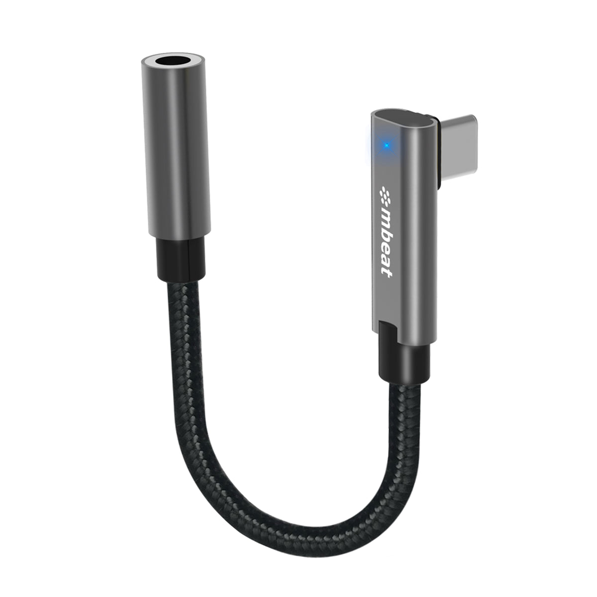 mbeat® Elite USB-C to 3.5mm Audio Adapter - Add Headphone Audio Jack to USB-C Computers, Laptops, Notebooks, Tablets, Smartphones -  Space Grey - Image 5