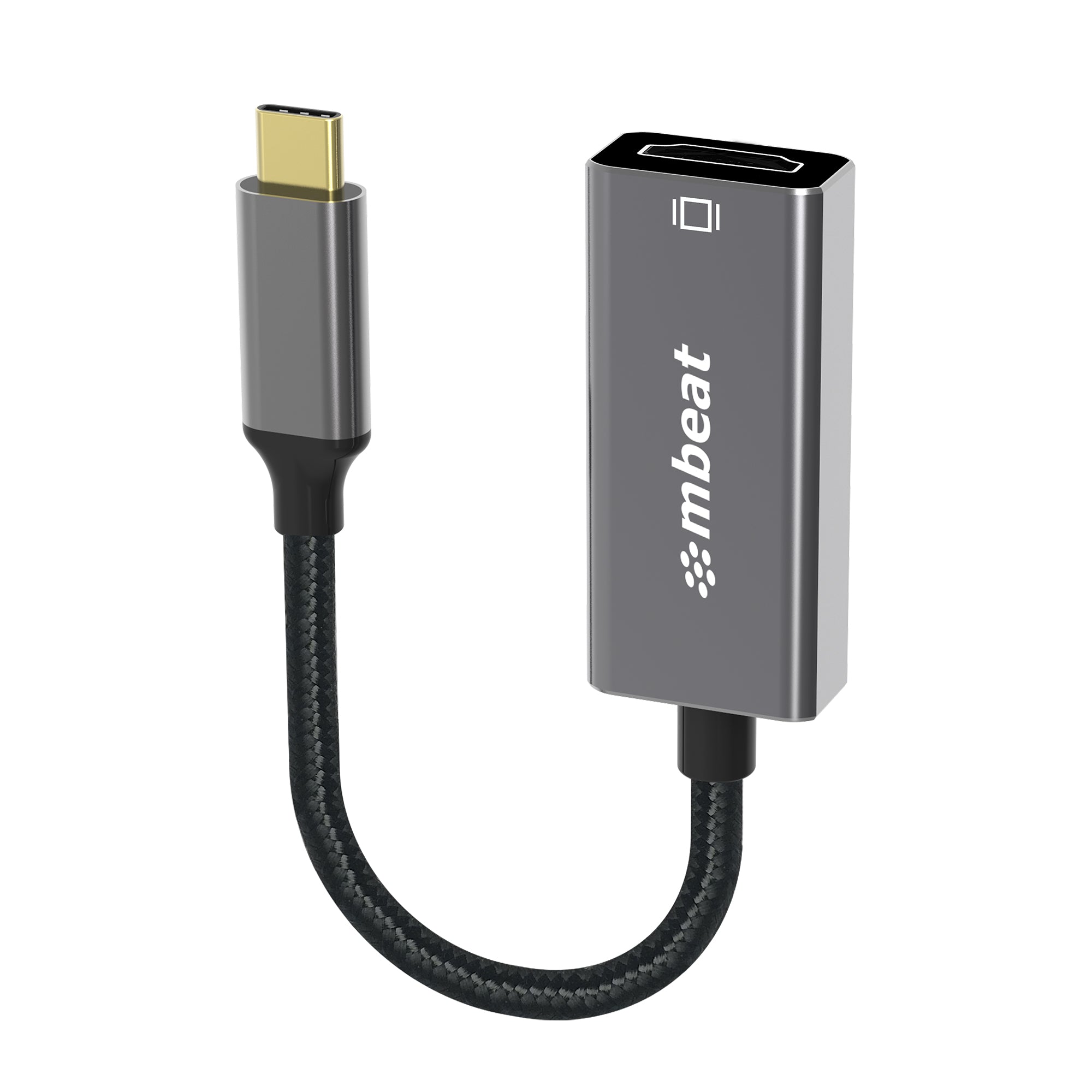 mbeat® Elite USB-C to HDMI Adapter - Converts USB-C  to HDMI Female Port, Supports 4K@60Hz (3840×2160), Gold Plated, Aluminium, Nylon braided Cable - Image 5