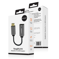 mbeat® Elite Display Port to HDMI Adapter - Converts DisplayPort to HDMI Female Port, Supports 4K@60Hz (3840×2160),  Nylon Braided Cable - Space Grey - Image 4