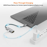 (LS) mbeat® Tough Link USB-C to DP Adapter with 100W PD - Space Grey 4K (3840 x 2160) @60Hz, 2K (2560 x 1440) @144Hz, 1080p (1920 x 1080) @240Hz - Image 3