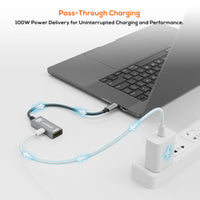 mbeat® Tough Link USB-C to HDMI Adapter with 100W PD - Space Grey  5V-20V/5A, 100W PD  Up to 4K (3840 x 2160) @60Hz - Image 3
