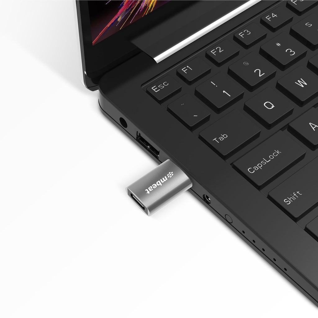 mbeat® Elite USB 3.0 (Male) to USB-C (Female) Adapter -  Converts USB-C device to Any Computers, Laptops with USB-A port, USB 3.0 5Gbps - Space Grey - Image 3
